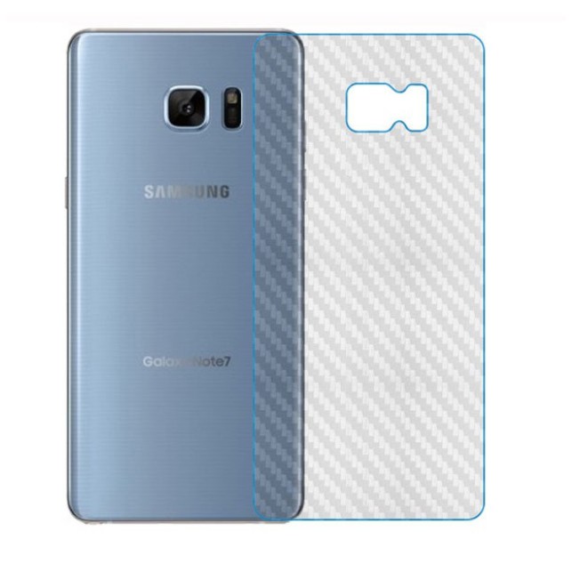 Set 2 miếng dán dệt sợi carbon cho lưng Samsung Note 7 8 9 A5 A7 A8 A9Star S9 S8 Plus S6 S7 Edge