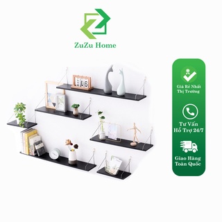 (RẺ VÔ ĐỊCH) Kệ gỗ trang trí treo tường phong cách Hàn Quốc, không cần khoan tường, tặng kèm đinh treo tường