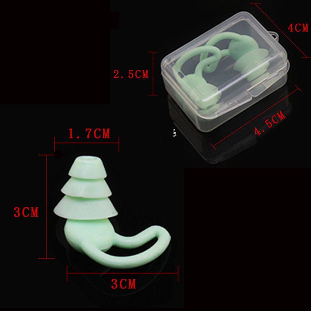 SUYO 1 Cặp Nút Bịt Tai Chống Ồn Chống Thấm Nước Tiện Dụng Khi Đi Du Lịch