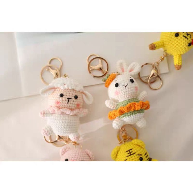 Móc khóa len handmade