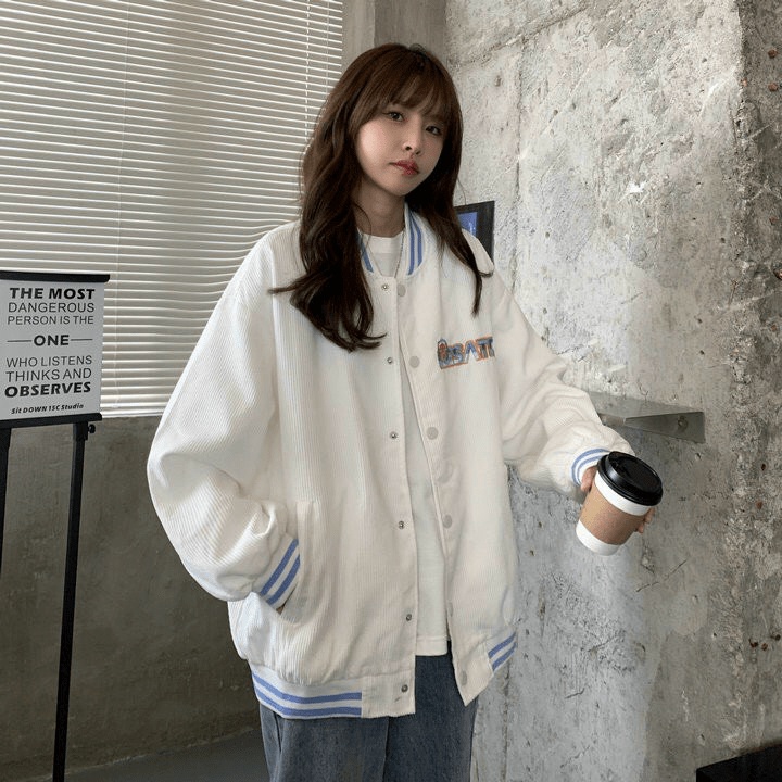 Áo Khoác Nhung Tăm 2 Lớp Cổ Bomber SATY  - ĐĂNG QUANG FASHION