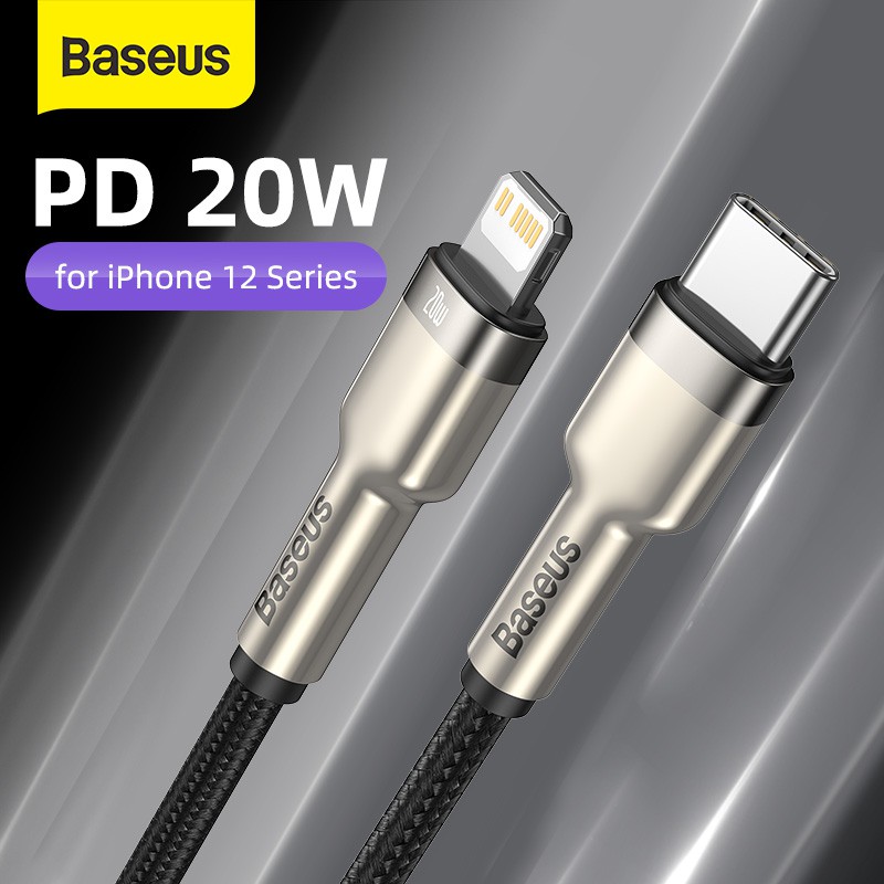 Cáp Sạc Nhanh Baseus Cổng USB Type C Cho iPhone 13 12 Mini 12 Pro 12 Pro Max PD 20W iPhone 11 8 Macbook Pro IOS 14 13 12
