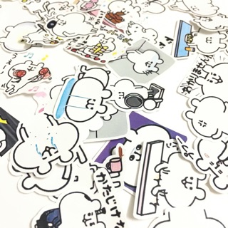 Sticker gấu cute dán trang trí planner, scrapbook,.. size 3-5cm