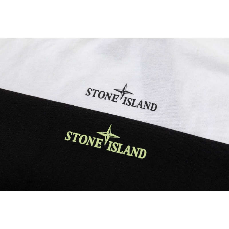Behind the compass Island large logo short-sleeved casual all-match loose T-shirt tide brand