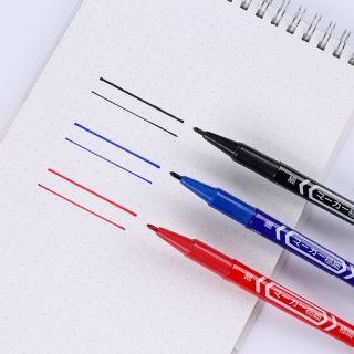 Bút lông dầu, bút dạ kính 2 đầu mo-120 viết trên nhiều chất liệu - ảnh sản phẩm 5