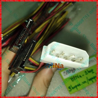 Cáp chia nguồn Molex IDE 4 pin ra 2 SATA 20cm