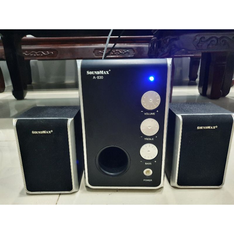 Loa vi tính Soundmax A830 2.1 đã qua sử dụng kèm dây kết nối 3.5mm