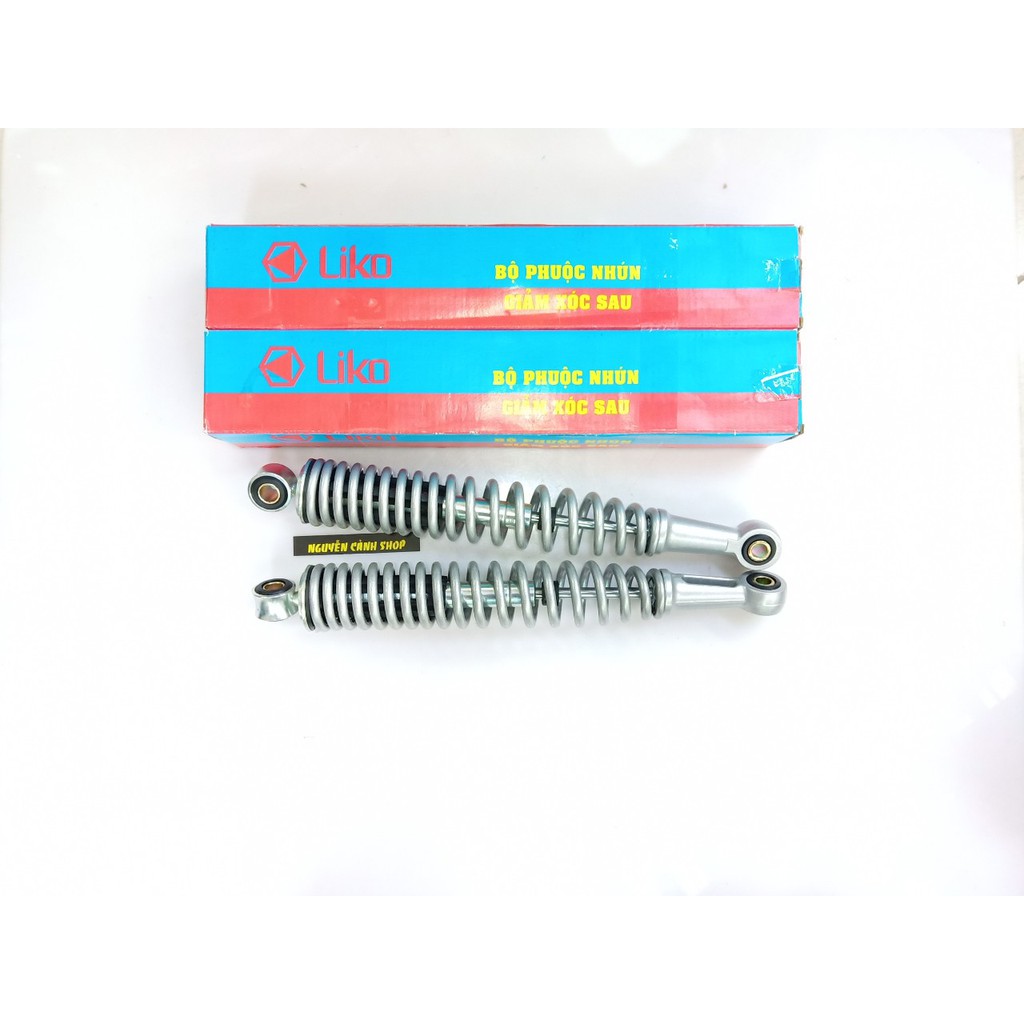 Phuộc sau xe wave anpha màu bạc liko