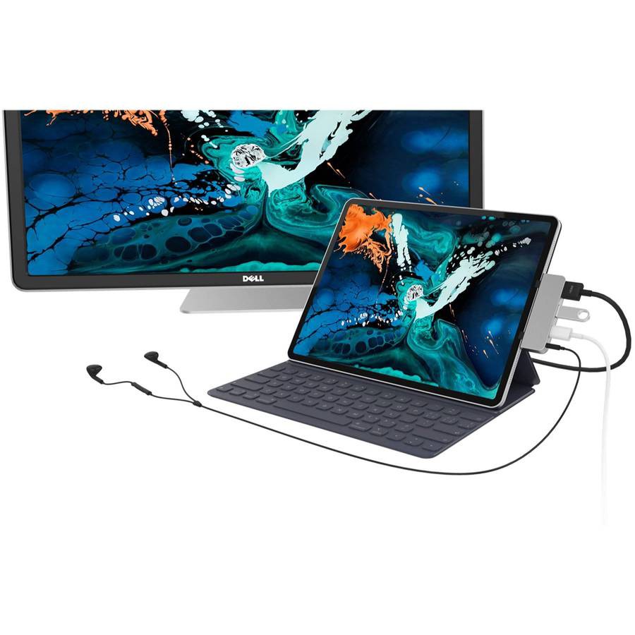 Cổng chuyển chuyên dụng HyperDrive Ipad PRO/MACBOOK/SURFACE 4 IN 1 HDMI 4K/30HZ USB-C HUB