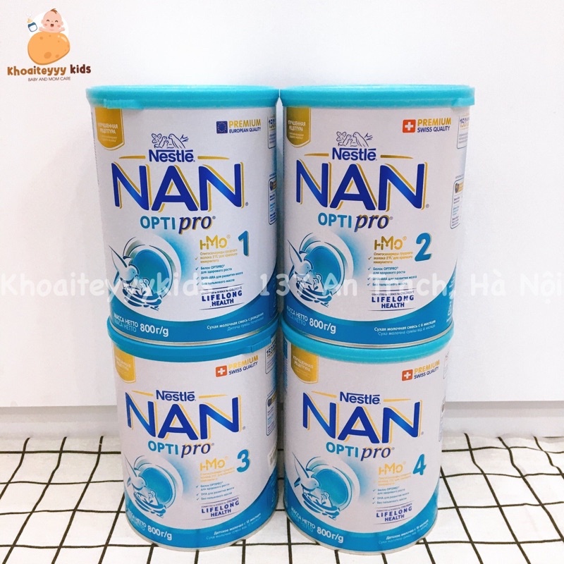 Sữa Nan Nga HMO số 1/2/3/4 (800gr)