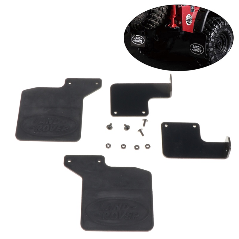 FENDER Tấm Chắn Bùn Cao Su Kèm Logo WMMB TRX4 Cho Xe Điều Khiển Từ Xa Trx-4 Tỉ Lệ 1 / 10