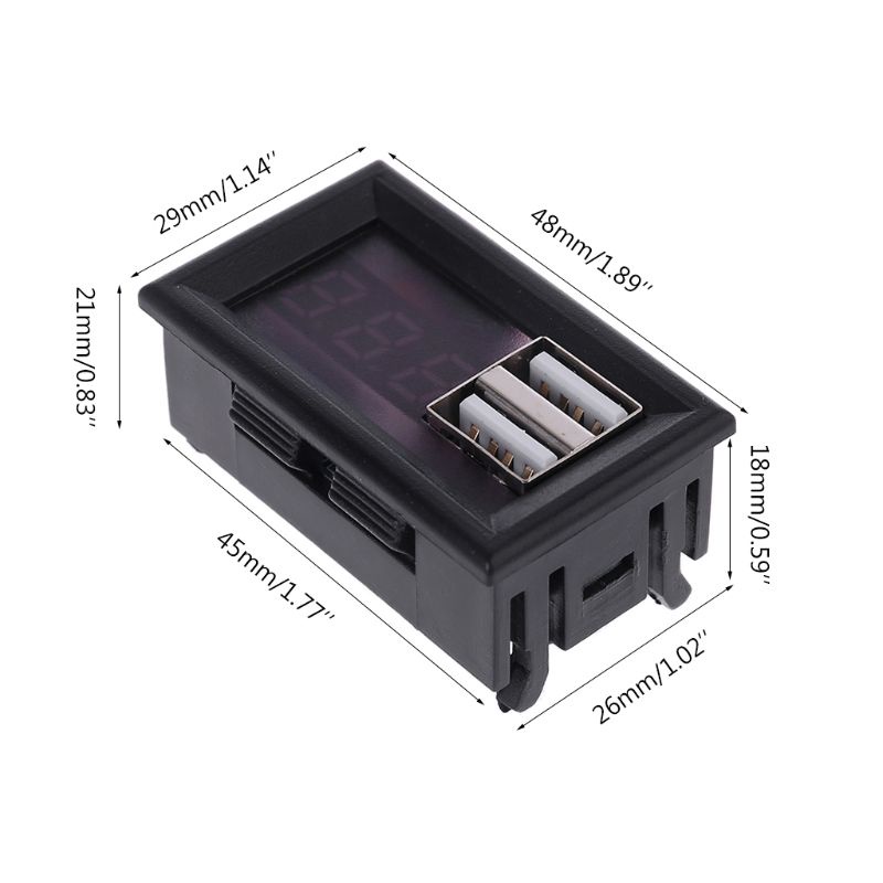 Vôn Kế Kỹ Thuật Số AOTO Có Đèn LED Hiển Thị
