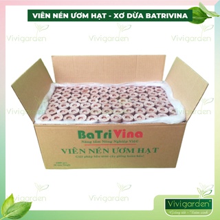 Thùng 1000 Viên Nén Ươm Hạt BATRIVINA Kích hạt giống nảy mầm và thay thế bầu ươm Nylon truyền thống, Hữu cơ Tự phân hủy