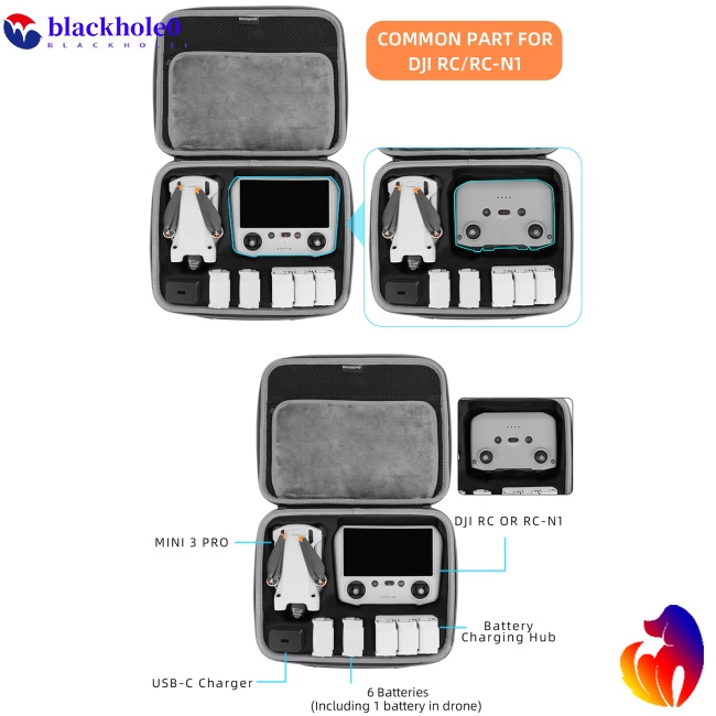 Hộp Đựng Bảo Vệ Điều Khiển Từ Xa/ Thân Máy Bay Dji Mini3 Pro /