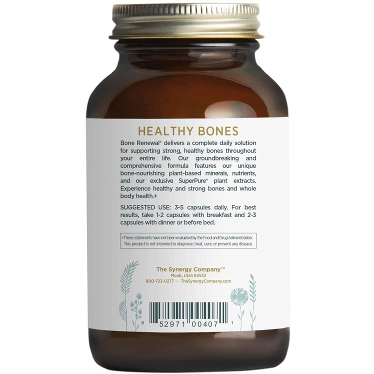 HŨ 150 VIÊN TÁI TẠO XƯƠNG Pure Synergy Bone Renewal, Vitamin D3, K2, Magnesium - THỰC VẬT TỰ NHIÊN &amp; Non-GMO