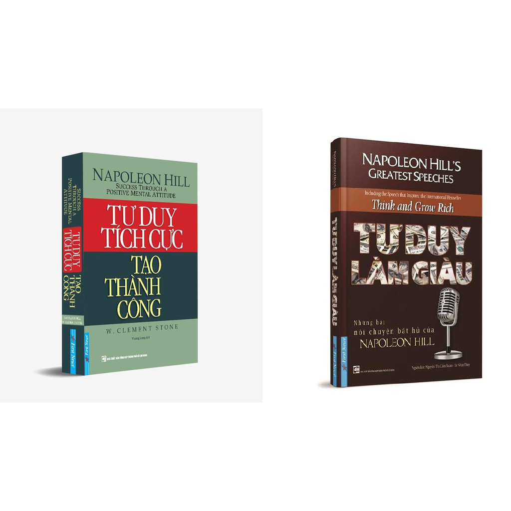Sách - Combo Tư duy làm giàu + Tư duy tích cực tạo thành công - FirstNews
