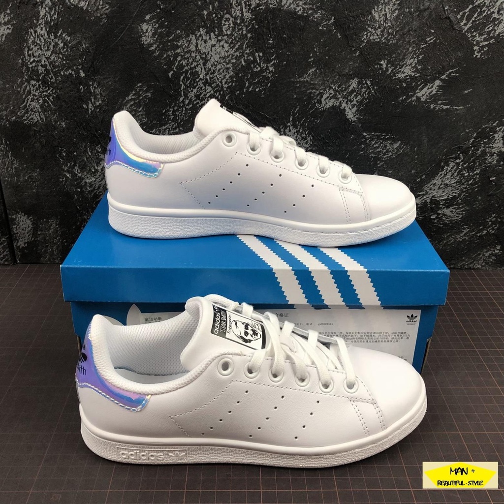 (FULL BOX + SALE) Giày thể thao sneaker Stan Smith trắng gót bóng cao cấp năng động, cá tính dành cho nam nữ