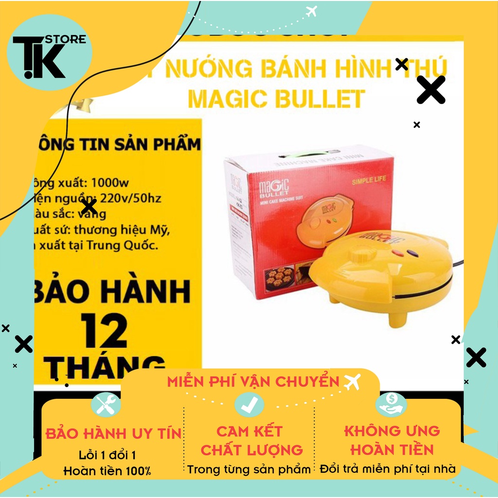 Máy nướng bánh hình thú magic bullet [BẢO HÀNH 12 THÁNG] . . .