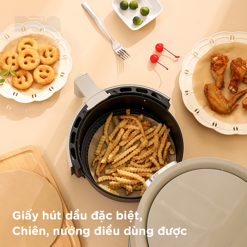 Giấy thấm dầu/giấy lót dùng cho nồi chiên không dầu FSLDZ-507