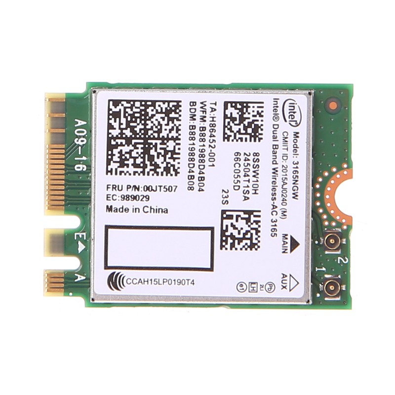 Card Wifi Không Dây Ac 3165 Bt4.0 2.4g / 5g 433m Ngff