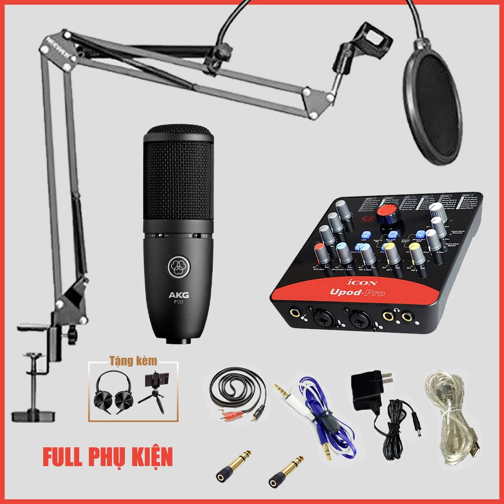 【Chính hãng】COMBO livestream Icon Upod Pro Micro thu âm AKG P120 - BẢO HÀNH  1 đổi 1 trong 12 tháng