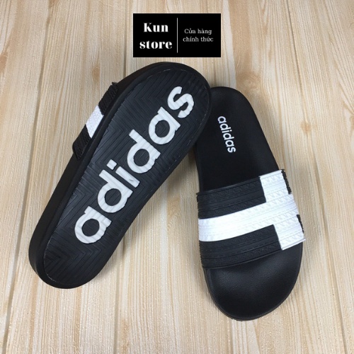 dép adidas das màu đen lê nam nữ quai ngang hàng cao cấp 11 full box bill