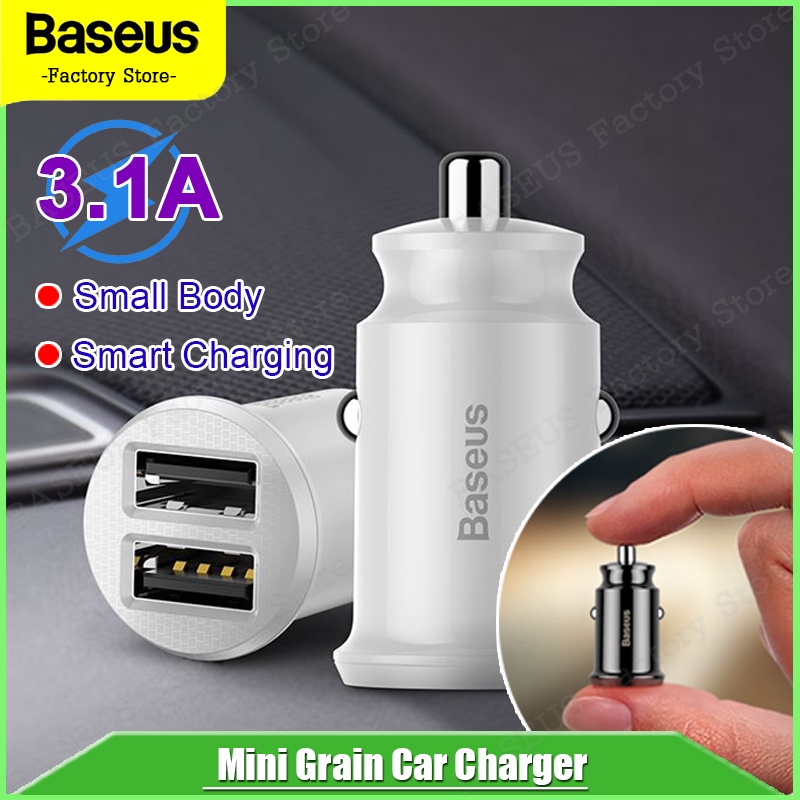 Tẩu Sạc Điện Thoại Baseus Mini USB 5V 3.1A Cho Xe Hơi