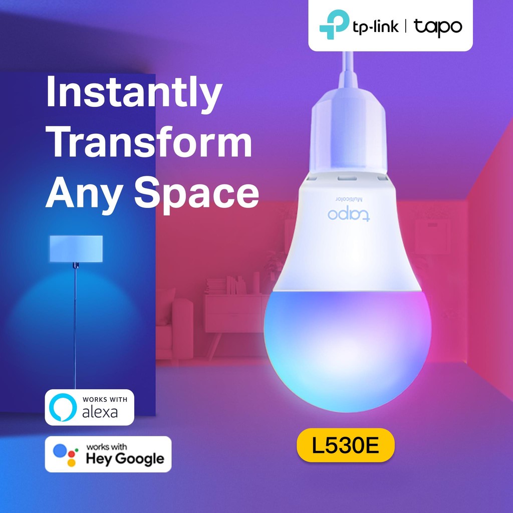 Bóng Đèn Led Thông Minh Tp-Link Tapo L530E Đa Sắc - Smart Wifi Tp Link Light Bulb TP-Link Tapo L530E Hàng Chính Hãng