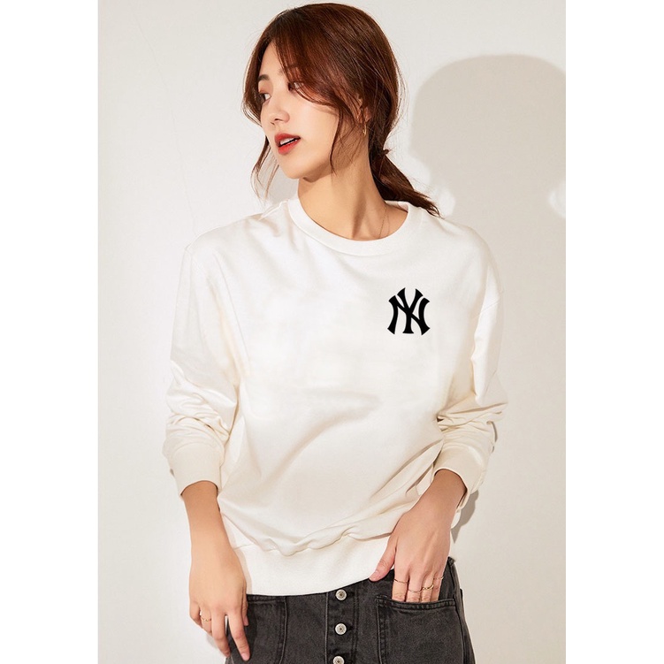 HOT Áo sweater mlp NY nỉ cotton hàn quốc full size đến xxl trắng đen