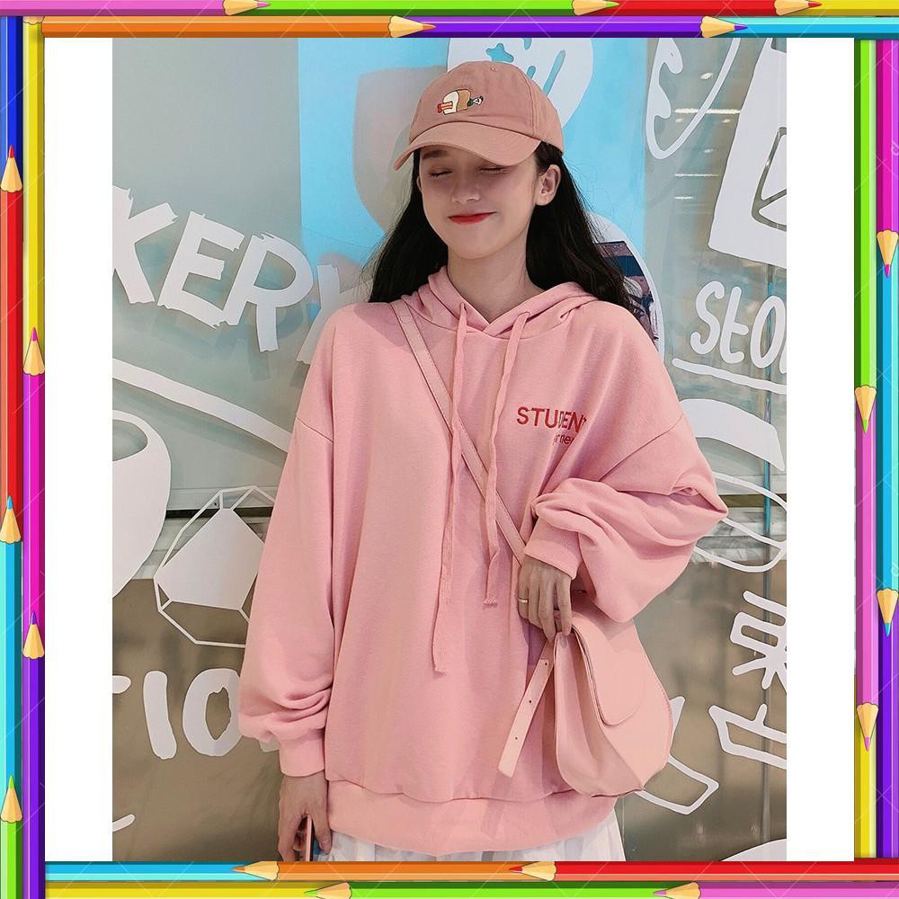 ABC Order 10 ngày_áo hoodie hồng pastel Z1940