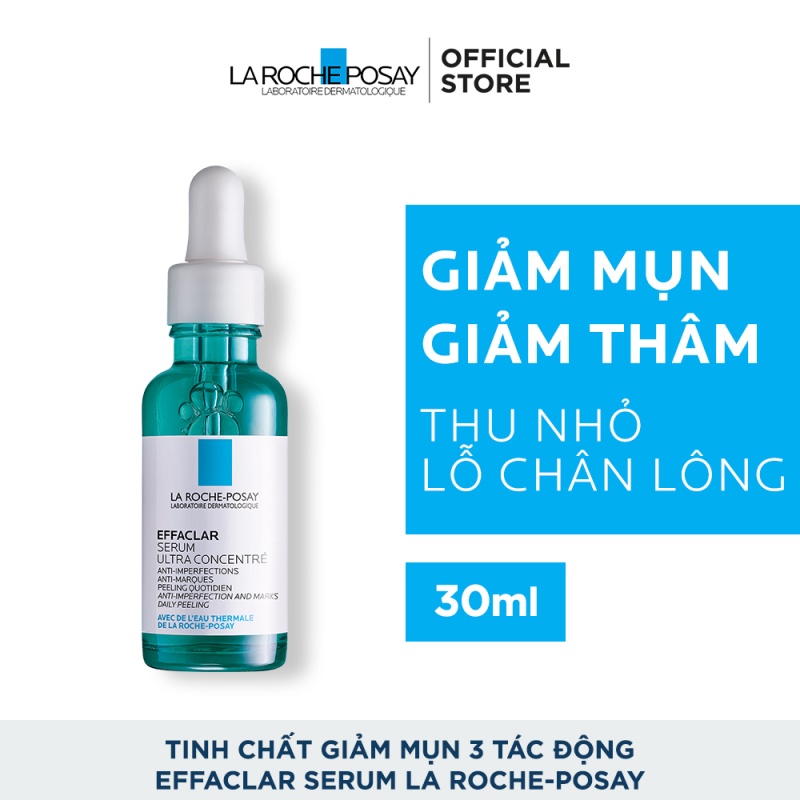 Bộ sản phẩm dưỡng chất giảm mụn 3 tác động Effaclar Serum La RochePosay