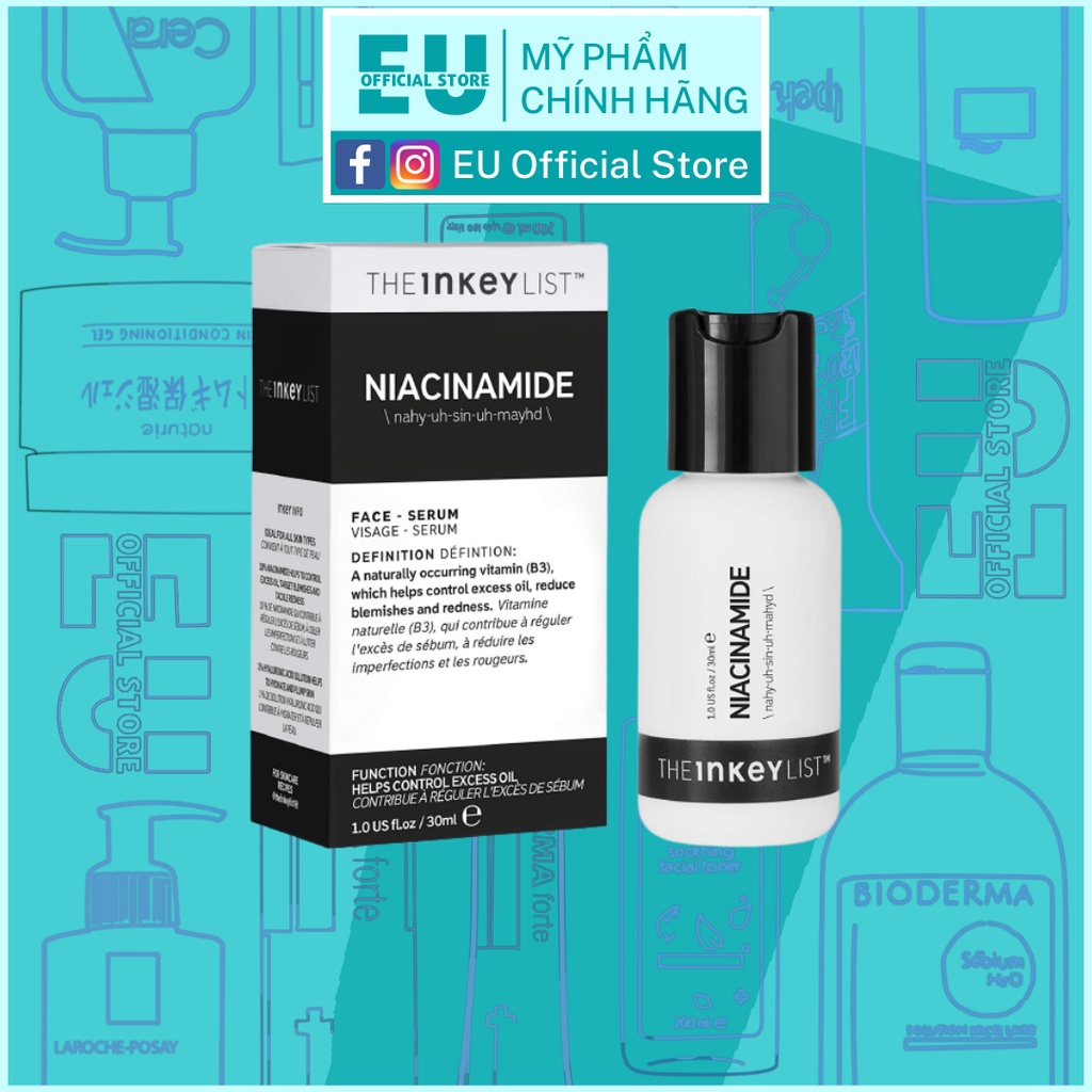 Serum Giảm Thâm, Mờ Mụn Nicinamide The Inkey List 30ml