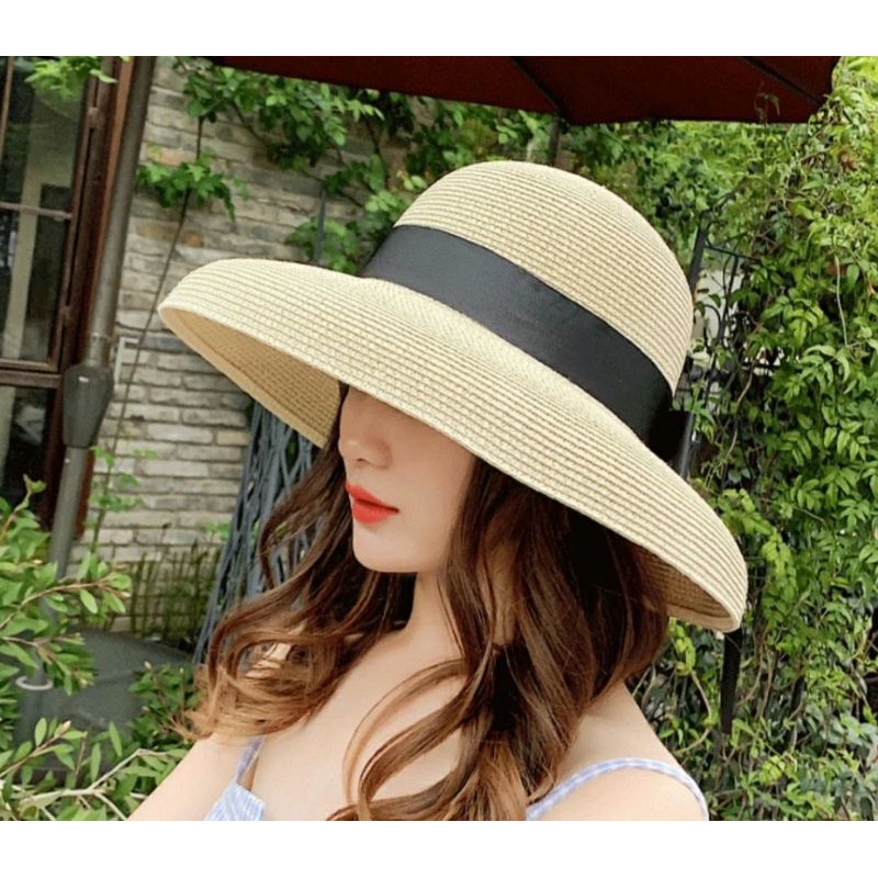 Mũ nón rộng vành đi biển du lịch thời trang Hàn Quốc