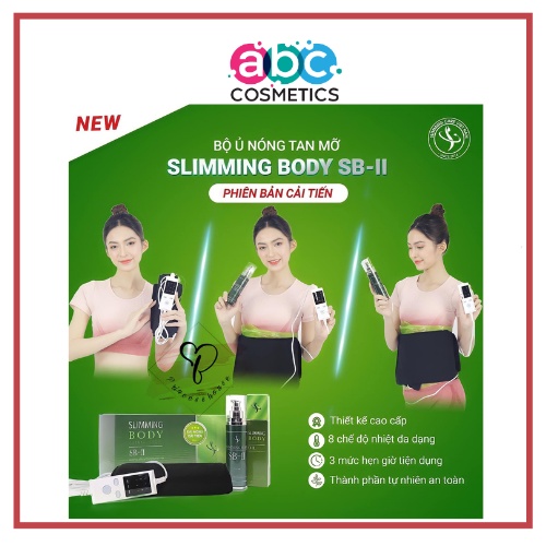 Bộ ủ nóng tan mỡ bụng đùi Slimming body thải mỡ thừa thon gọn eo ABC Cosmertics