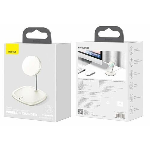 Bộ sạc không dây Baseus Swan, Giá đỡ để bàn tích hợp sạc cho iPhone 12, 15W