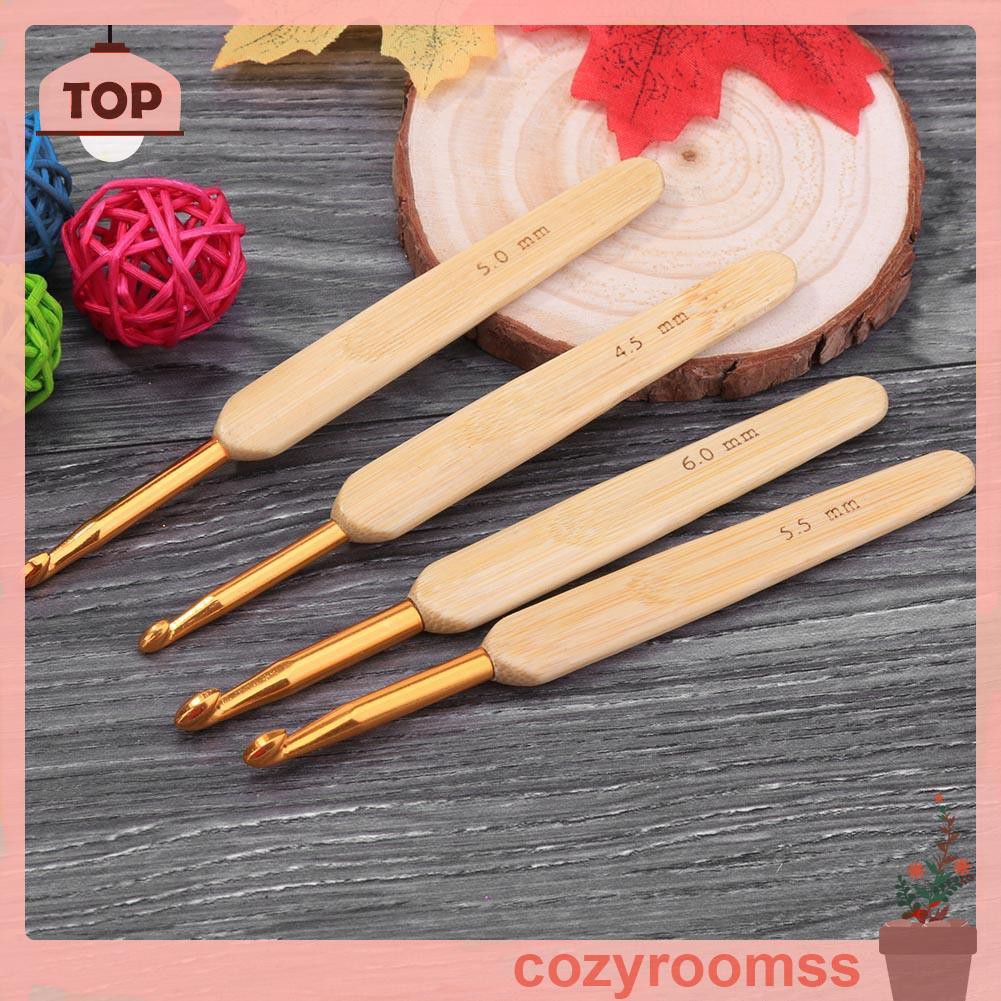 Bộ 8 Dụng Cụ Đan Móc Len Chất Liệu Tre Và Nhôm