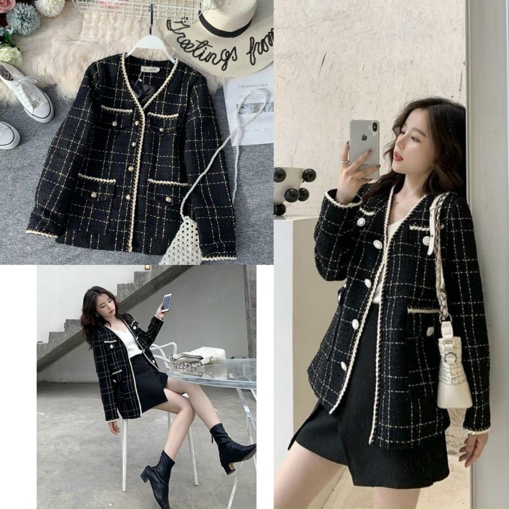 Áo dạ bigsize🌧⚡️𝐅𝐑𝐄𝐄 𝐒𝐇𝐈𝐏⚡️🌧, hot trend. chất dạ- 2 love, phối chỉ vàng. Luôn mang nét đẹp quý phái mà vẫn trẻ trung