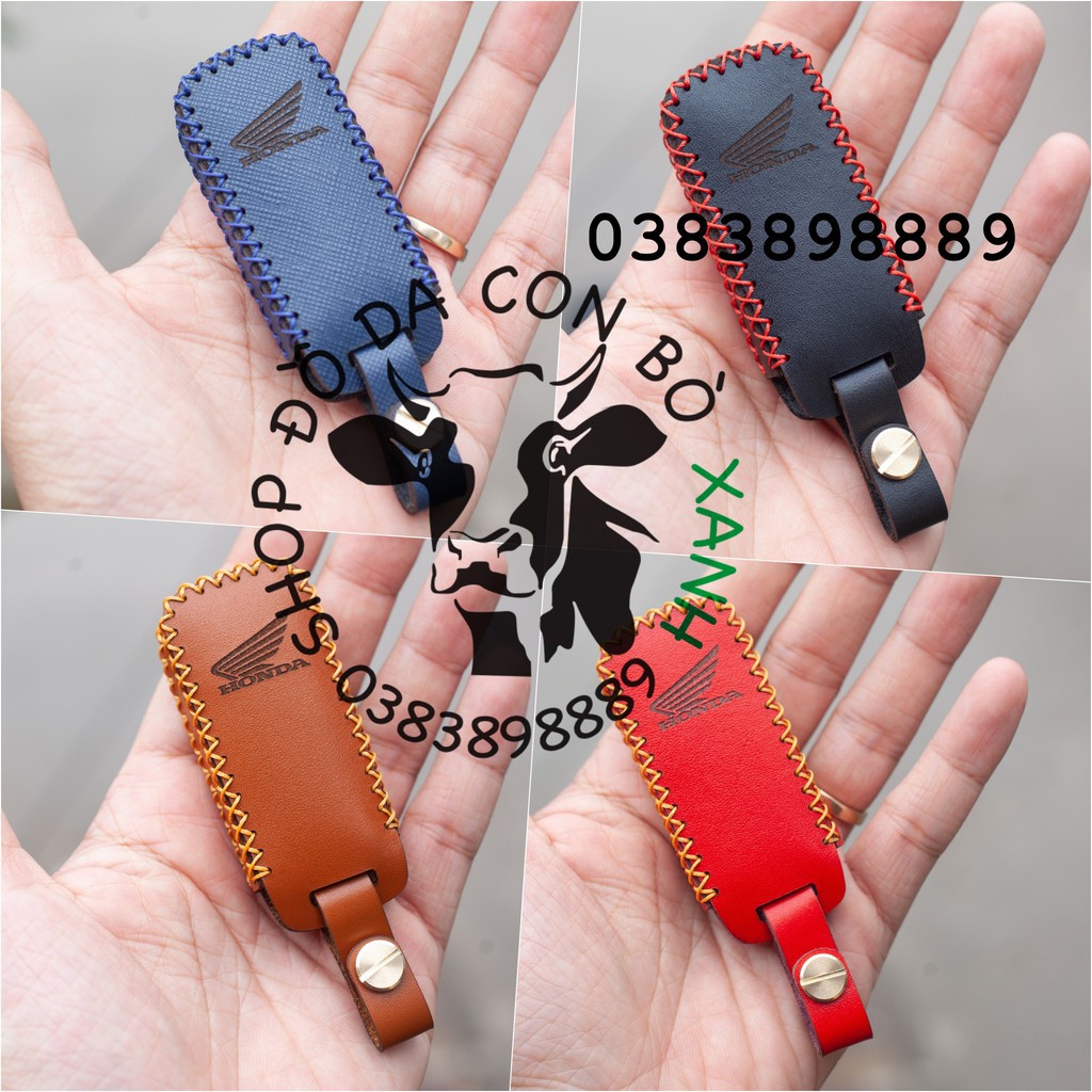 Bao Da Chìa Khóa Honda  Vision 2021 handmade da thật (phom mới)