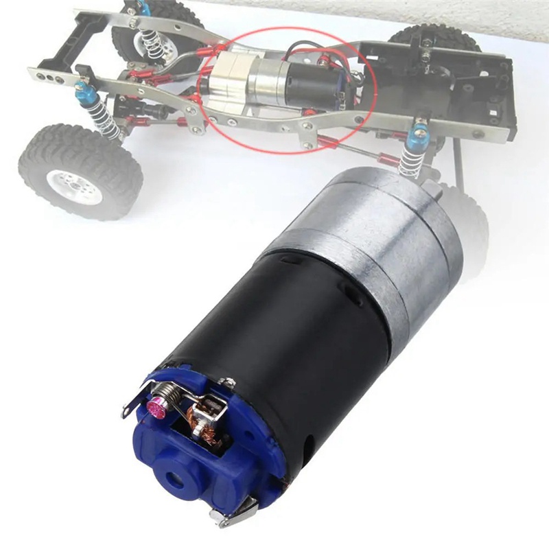 Hộp số kim loại 370 động cơ bánh răng điện dc6v-12v cho các bộ phận nâng cấp tự làm wpl mg