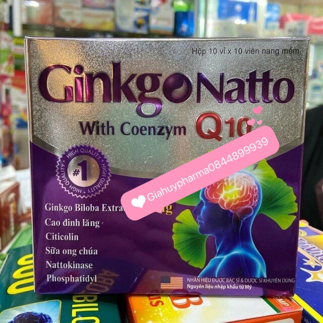 Viên uống hoạt huyết dưỡng não Ginkgo Natto with Coenzyme Q10