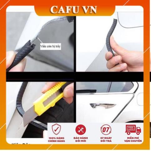 Gioăng cao su nẹp viền cửa chữ U lõi thép chống va đập trầy xước xánh cửa ô tô - CAFU VN