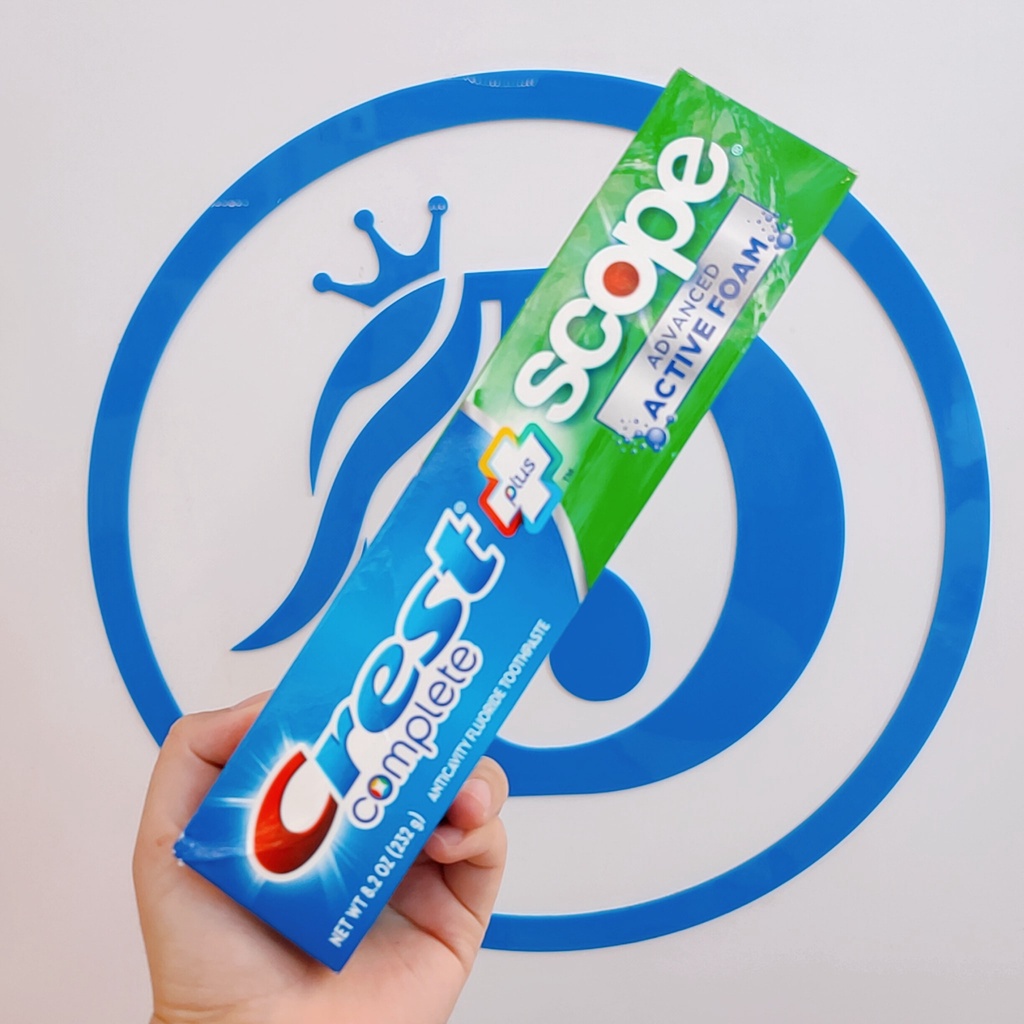 Kem Đánh Răng Crest Complete Whitening Plus Scope Advanced Active Foam 232g