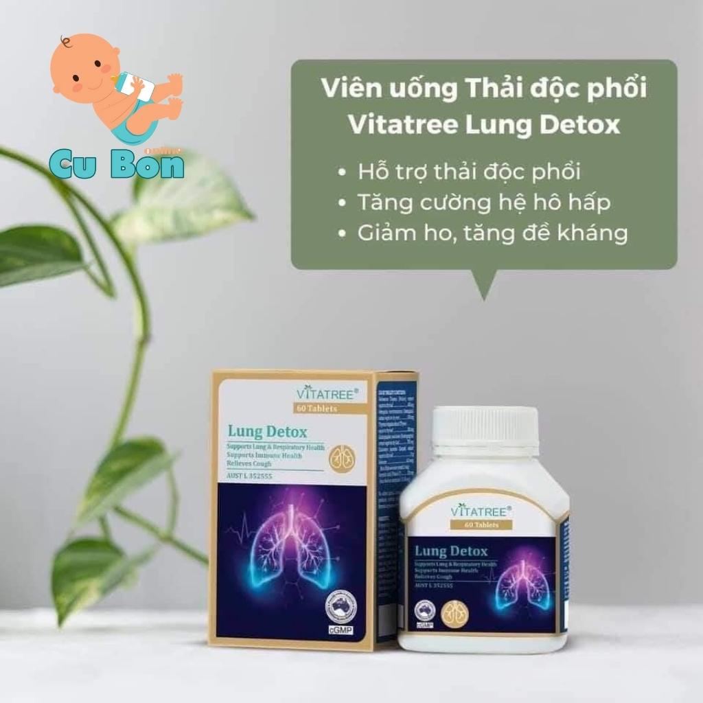 Viên uống giải độc phổi Vitatree Lung Detox Úc 60 viên