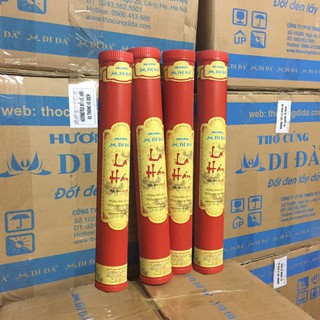 ( 4 ống = 420 nén) Nhang ống LA HÁN - Hương thơm thảo dược của Rễ cây cỏ Bài, đậu tàn, tàn cong tự nhiên