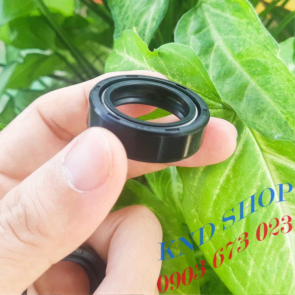 Phốt dầu phuộc giảm sóc trước xe Dream, Wave, Exciter, Nouvo, Mio, Janus,...loại vòng đệm cao su 2 lò xo DC 26*37*10.5
