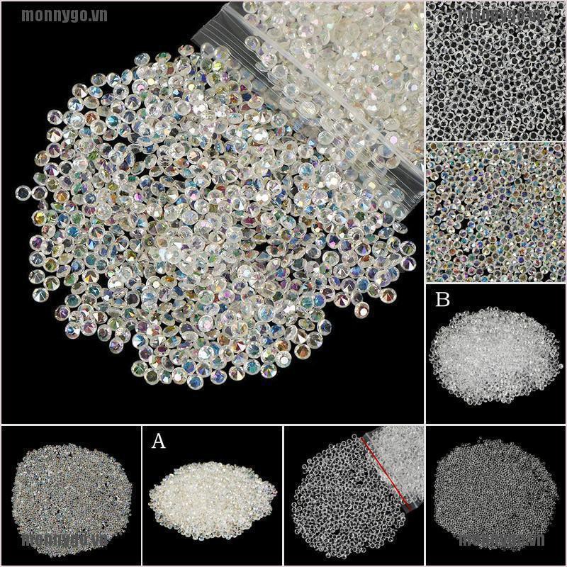 2000 Viên Kim Cương Pha Lê 4.5mm Trang Trí Bàn Tiệc Cưới