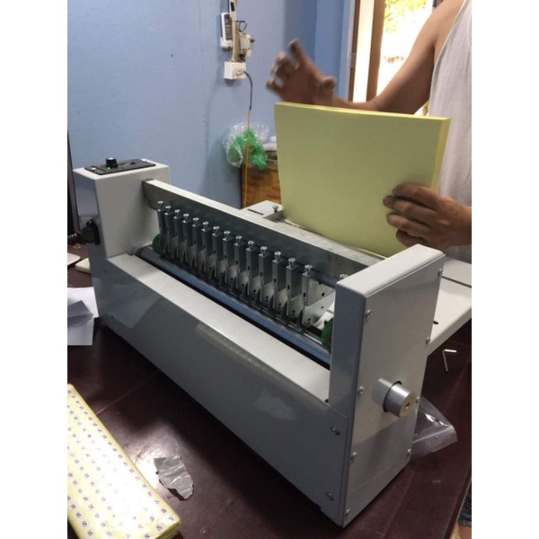 Máy bế demi rọc demi tem nhãn dán decal khổ 46cm