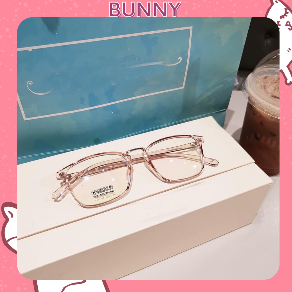 Gọng kính cận nhựa dẻo hàn mắt vuông nhiều màu sắc lựa chọn 210 lắp mắt kính cận theo yêu cầu