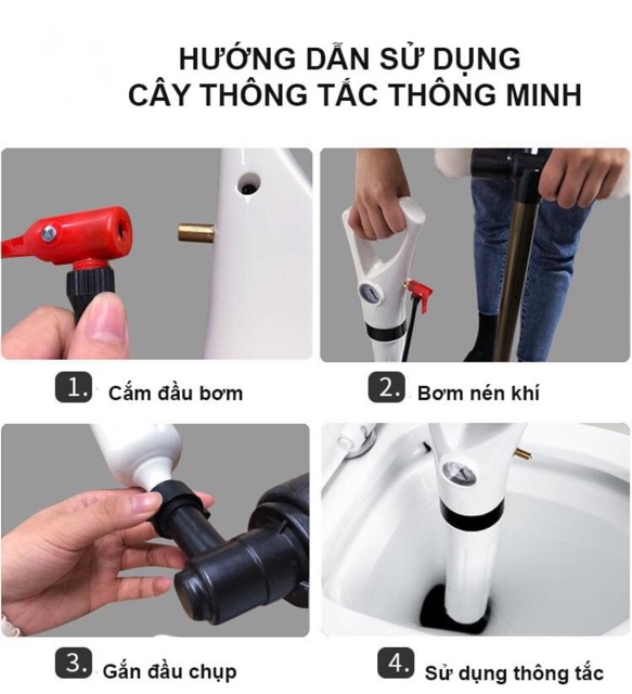 Súng thông tắc bồn cầu