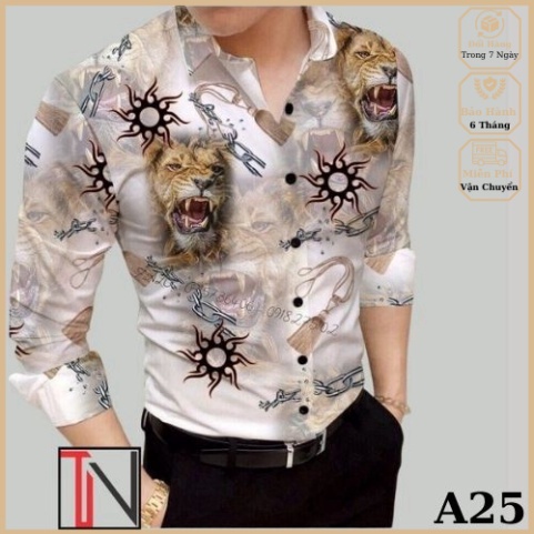 💥Áo sơ mi nam dài tay , áo sơ mi kiểu hàn quốc họa tiết đẹp chất lụa thời trang cao cấp Vn_fashion
